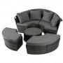 Набір садових меблів Mebel Elite California Garden Gray ME.CALIFORNIA/CP/RT/OGR/ZES
