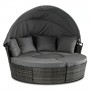Набір садових меблів Mebel Elite California Garden Gray ME.CALIFORNIA/CP/RT/OGR/ZES