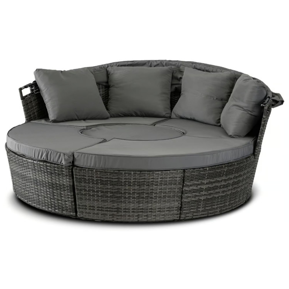 Набір садових меблів Mebel Elite California Garden Gray ME.CALIFORNIA/CP/RT/OGR/ZES