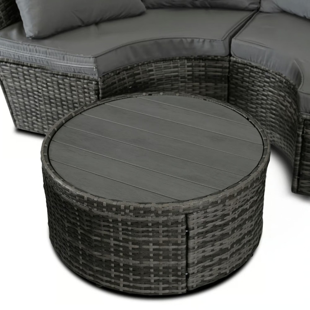 Набір садових меблів Mebel Elite California Garden Gray ME.CALIFORNIA/CP/RT/OGR/ZES