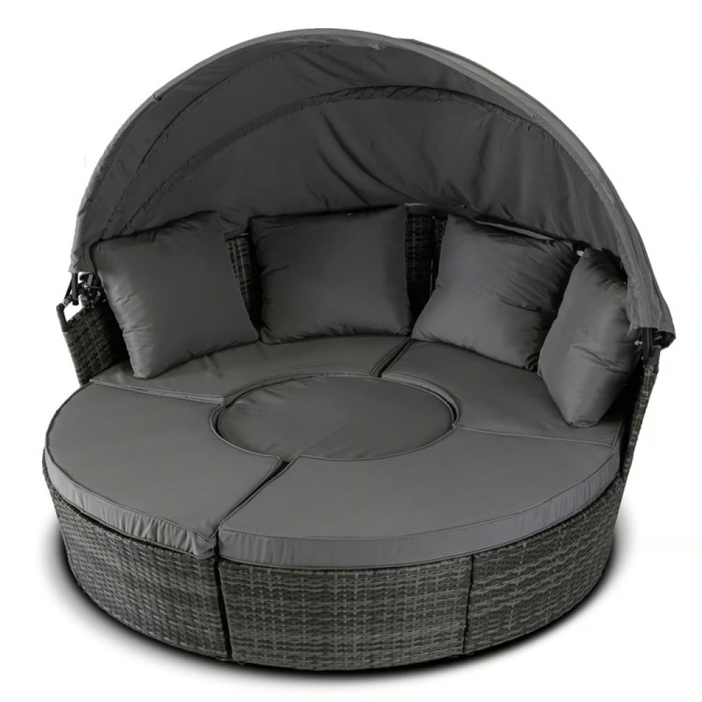 Набір садових меблів Mebel Elite California Garden Gray ME.CALIFORNIA/CP/RT/OGR/ZES