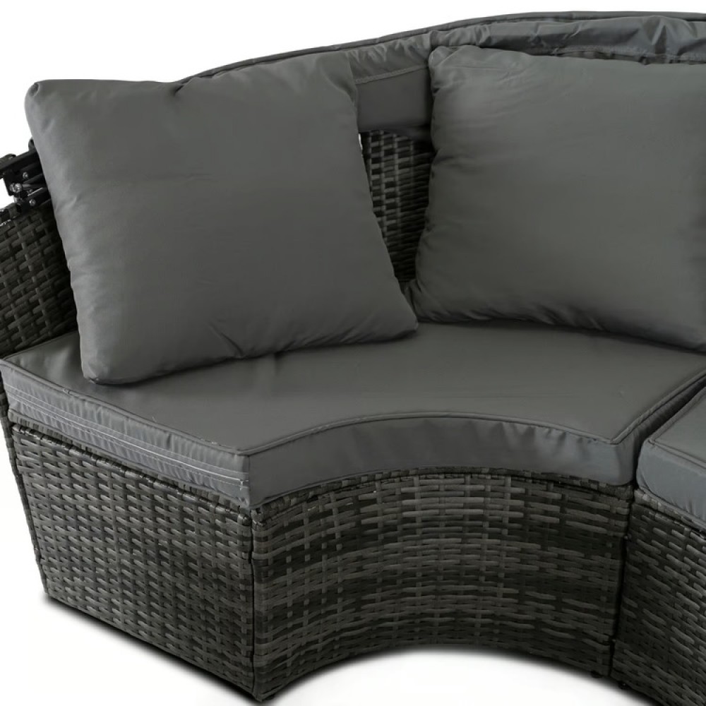 Набір садових меблів Mebel Elite California Garden Gray ME.CALIFORNIA/CP/RT/OGR/ZES