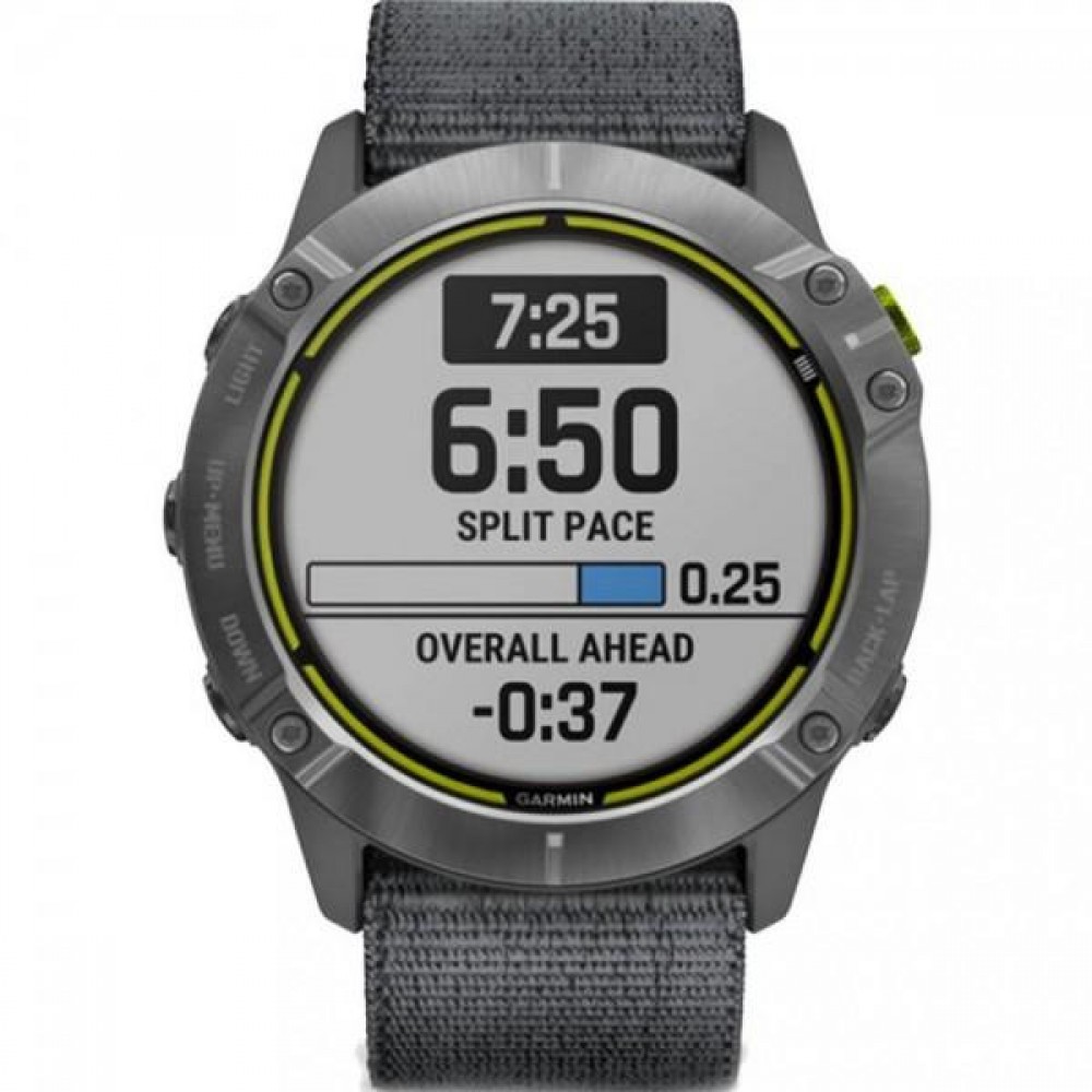 Смарт-годинник Garmin Enduro Steel with Gray UltraFit Nylon Strap (010-02408-00/10)