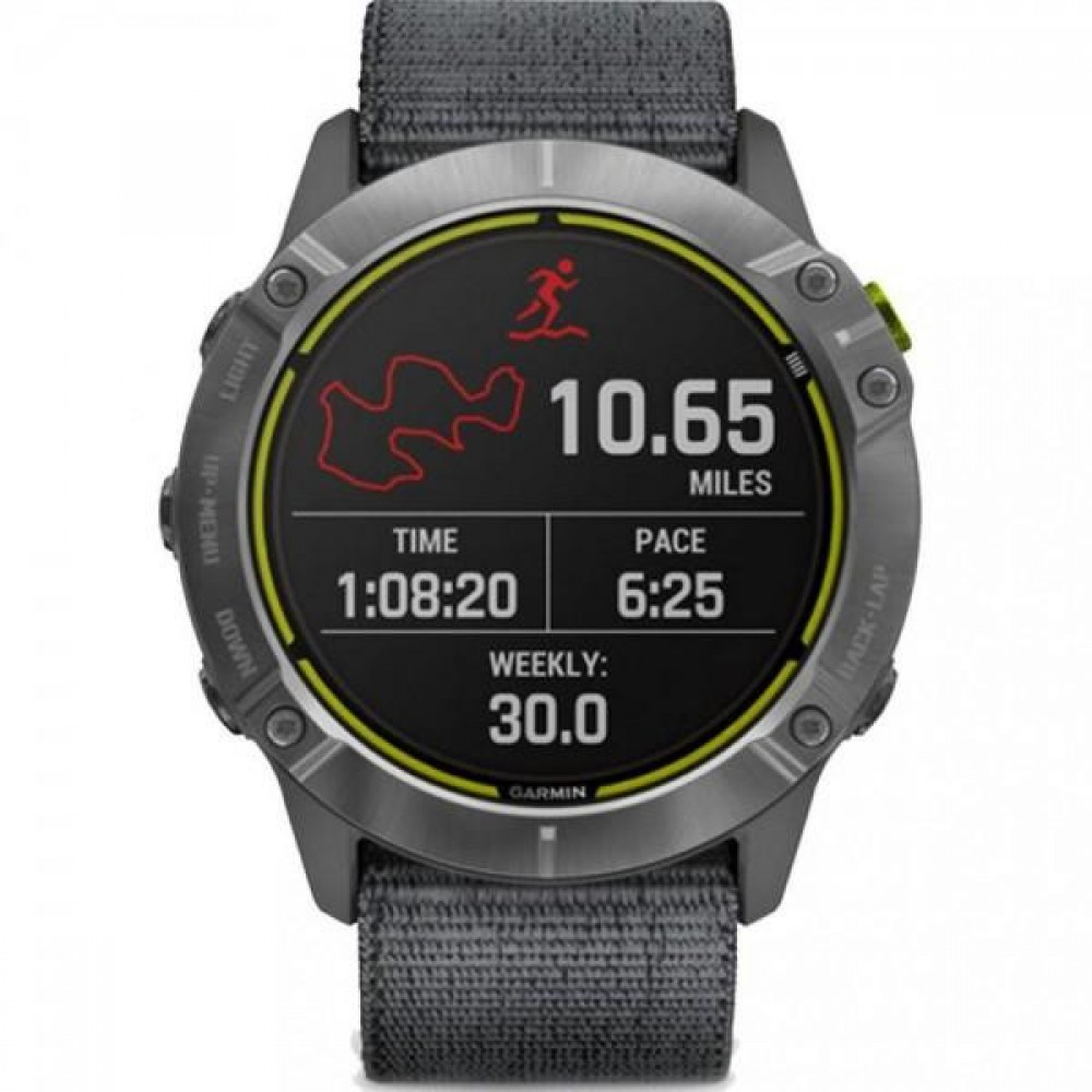 Смарт-годинник Garmin Enduro Steel with Gray UltraFit Nylon Strap (010-02408-00/10)