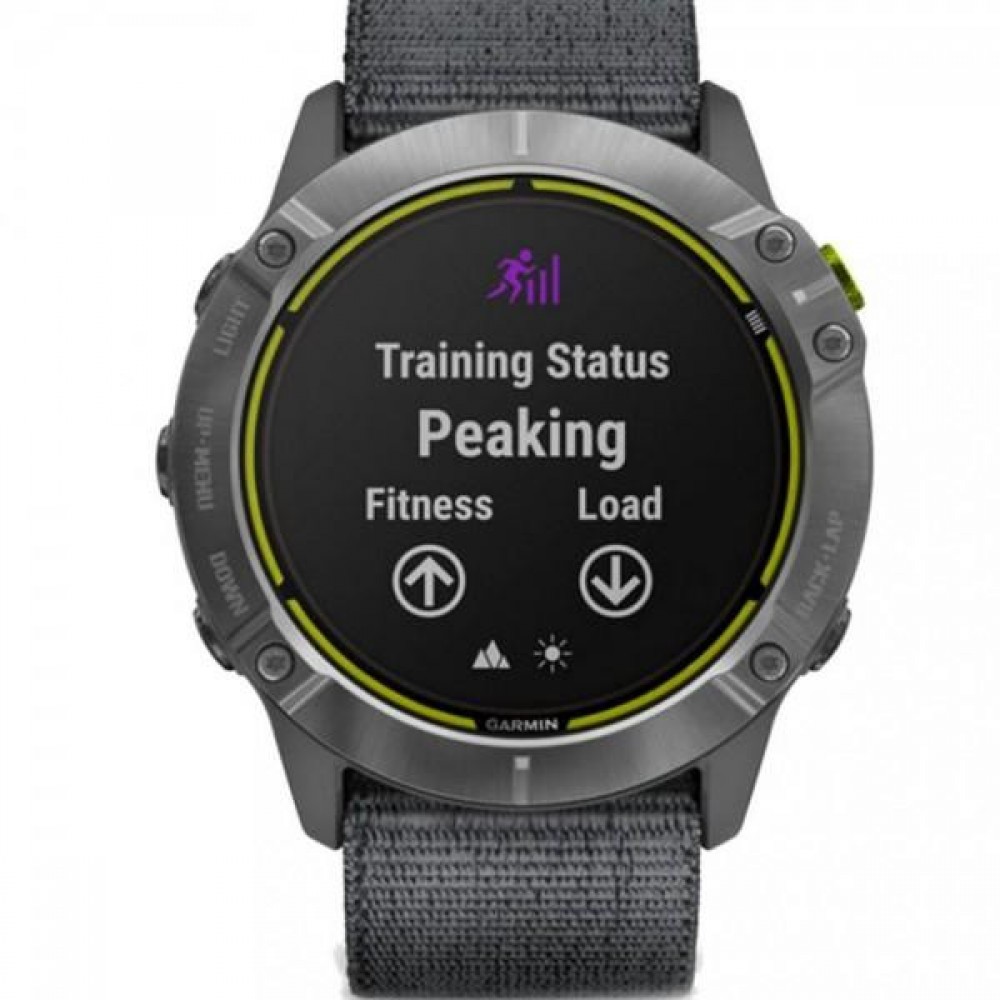 Смарт-годинник Garmin Enduro Steel with Gray UltraFit Nylon Strap (010-02408-00/10)