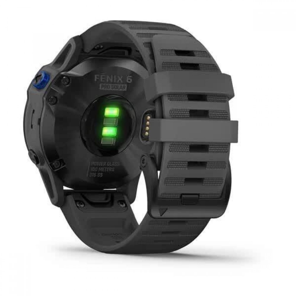 Смарт-годинник Garmin Fenix ​​6 Pro Solar Edition Black With Gray Band (010-02410-11/10)