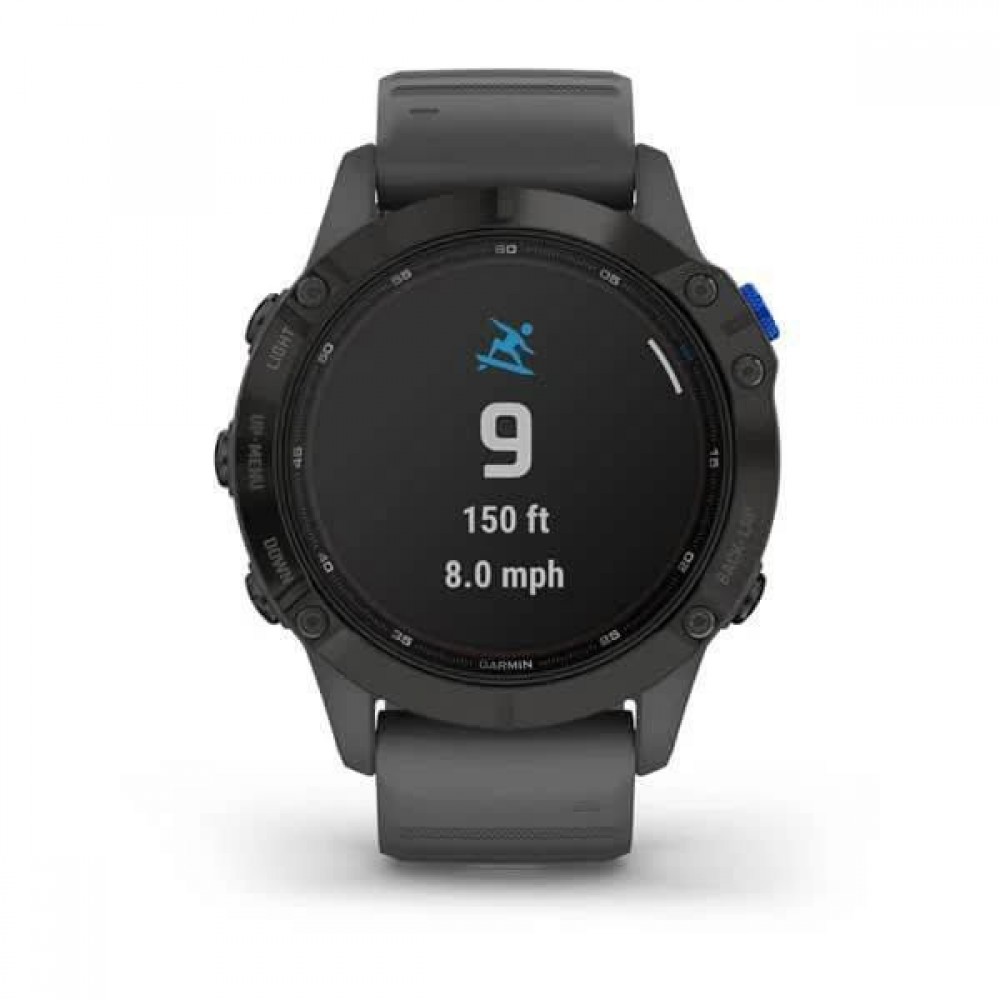 Смарт-годинник Garmin Fenix ​​6 Pro Solar Edition Black With Gray Band (010-02410-11/10)