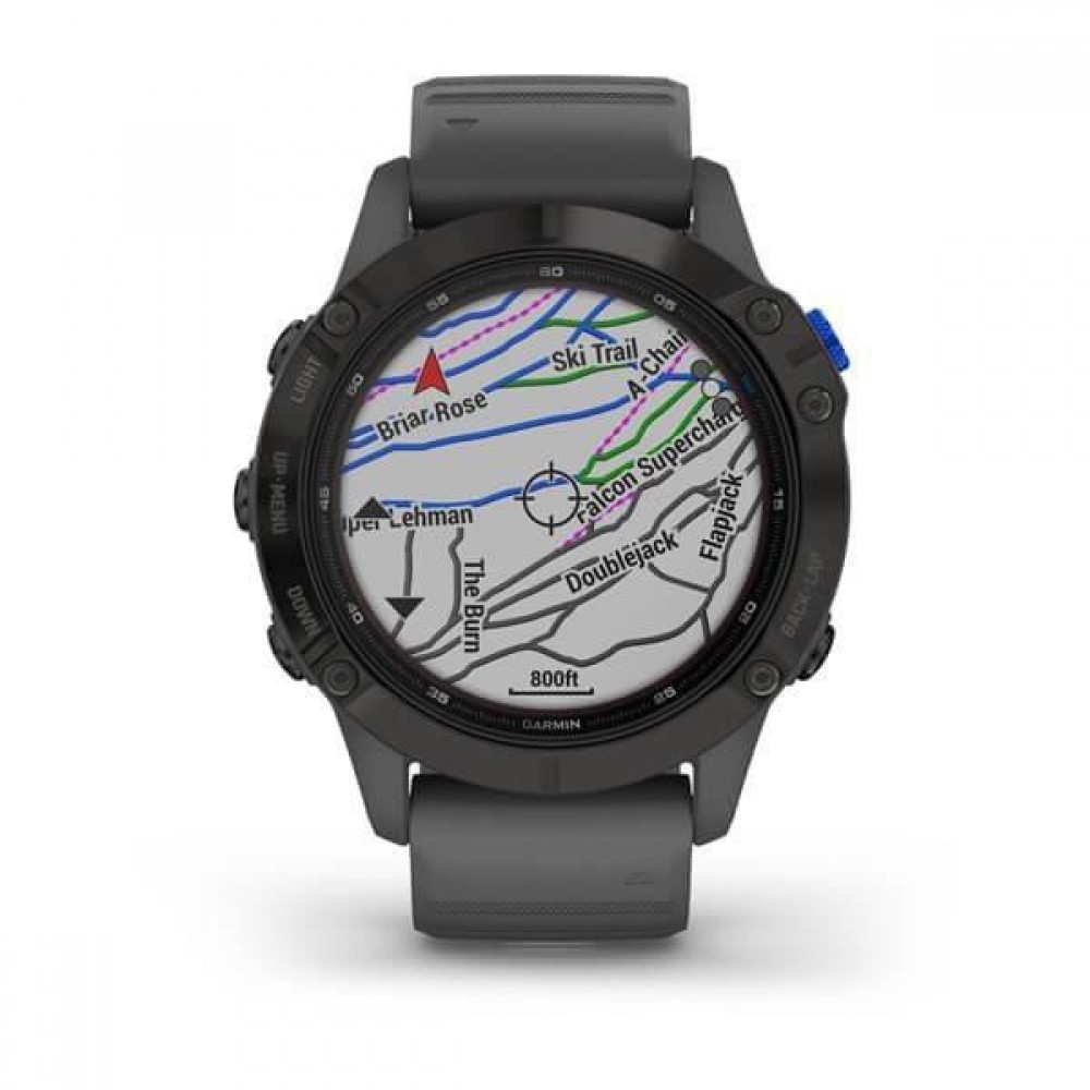 Смарт-годинник Garmin Fenix ​​6 Pro Solar Edition Black With Gray Band (010-02410-11/10)