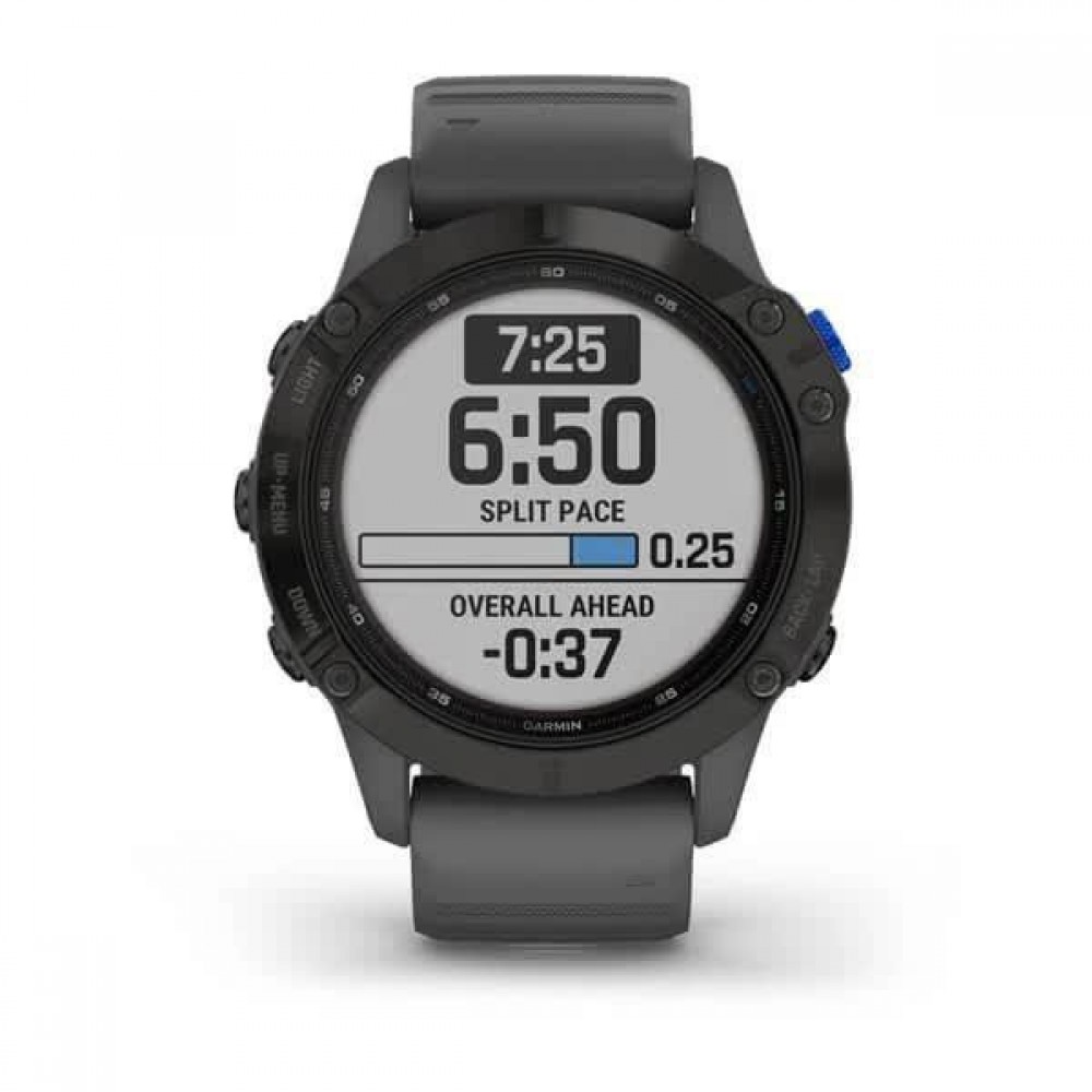 Смарт-годинник Garmin Fenix ​​6 Pro Solar Edition Black With Gray Band (010-02410-11/10)