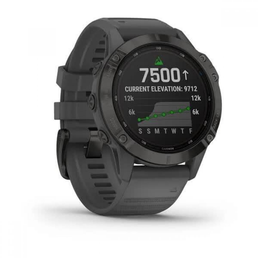 Смарт-годинник Garmin Fenix ​​6 Pro Solar Edition Black With Gray Band (010-02410-11/10)