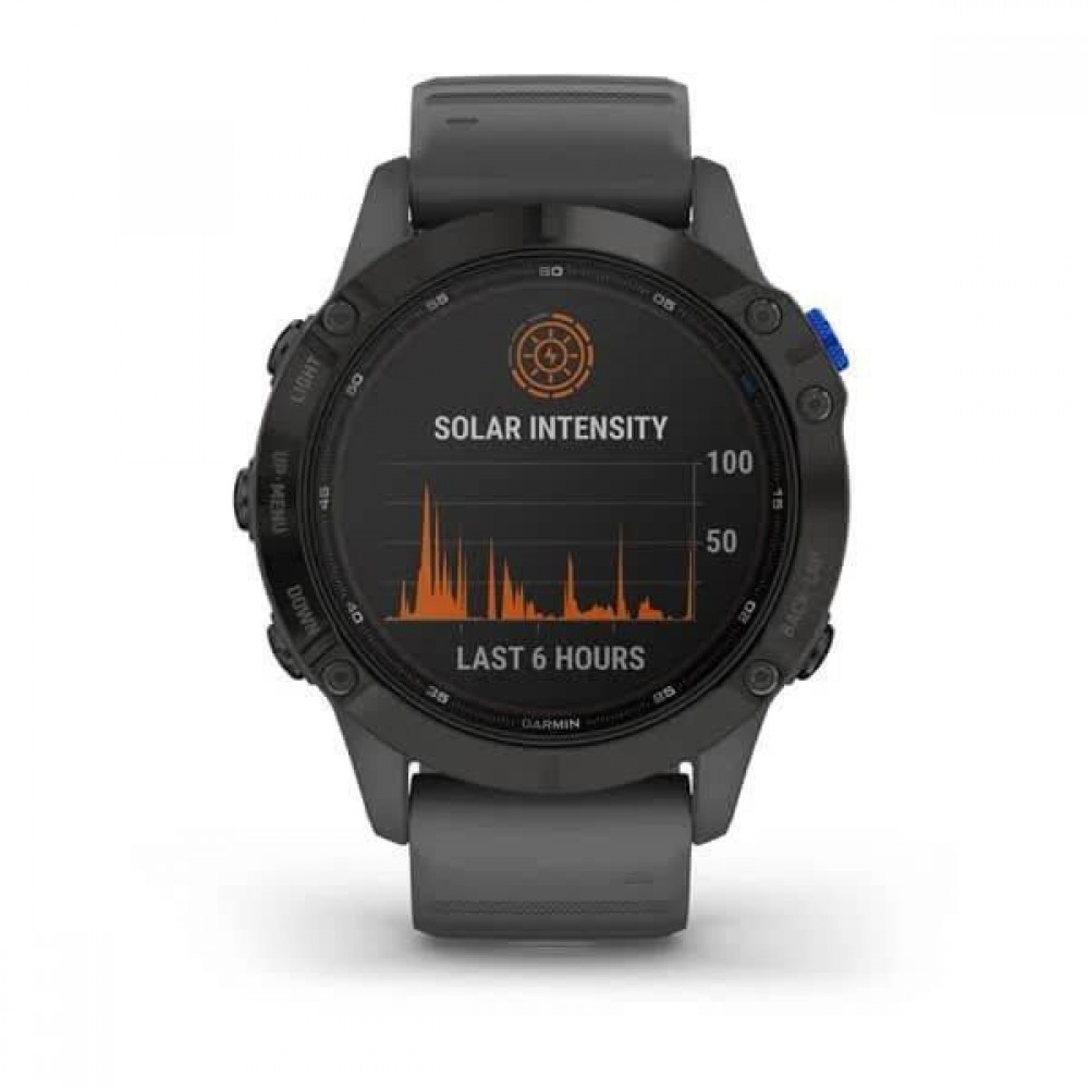 Смарт-годинник Garmin Fenix ​​6 Pro Solar Edition Black With Gray Band (010-02410-11/10)