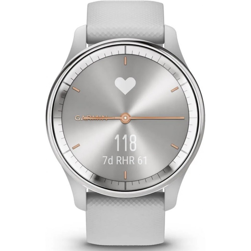 Смарт-годинник Garmin Vivomove Trend Silver S. Steel Bezel w. Mist Gray Case and S. Band (010-02665-03)
