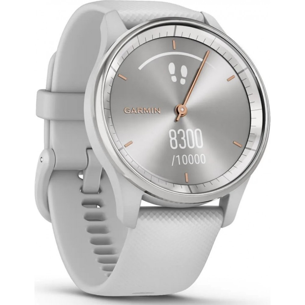 Смарт-годинник Garmin Vivomove Trend Silver S. Steel Bezel w. Mist Gray Case and S. Band (010-02665-03)