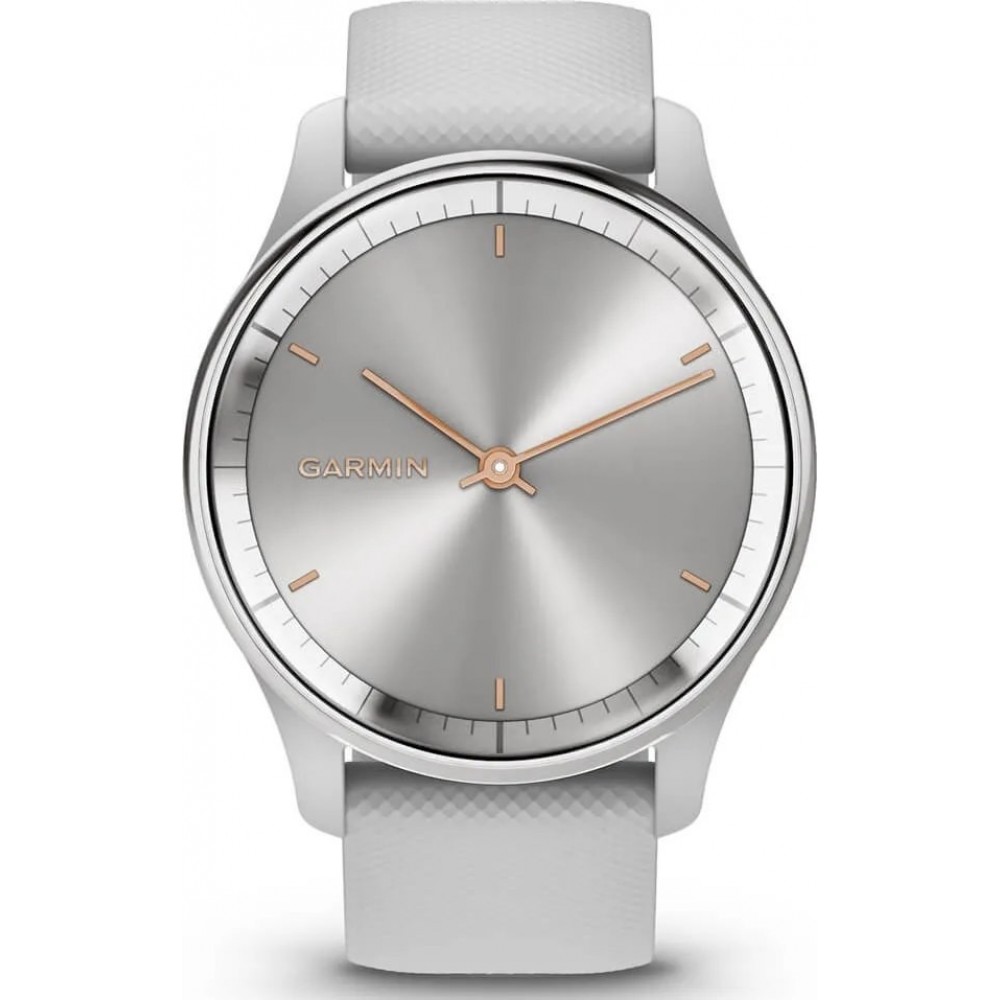 Смарт-годинник Garmin Vivomove Trend Silver S. Steel Bezel w. Mist Gray Case and S. Band (010-02665-03)