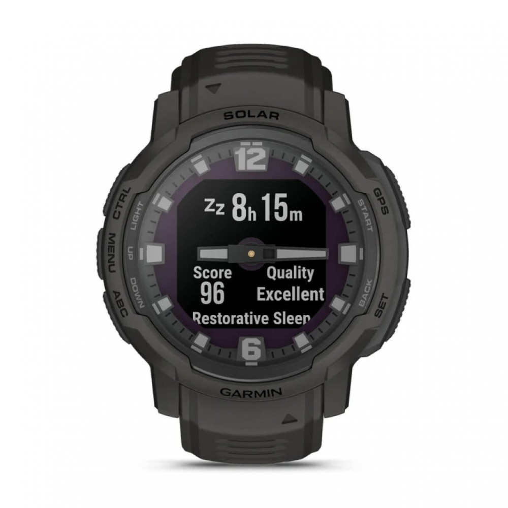 Смарт-годинник Garmin Instinct Crossover Solar Graphite (010-02730-11/01)