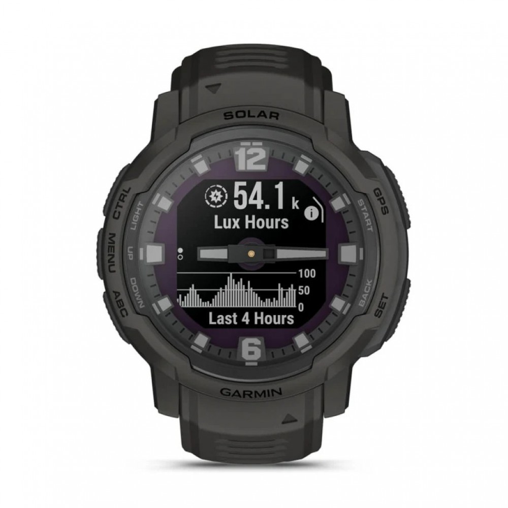 Смарт-годинник Garmin Instinct Crossover Solar Graphite (010-02730-11/01)
