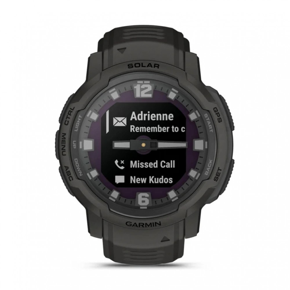 Смарт-годинник Garmin Instinct Crossover Solar Graphite (010-02730-11/01)