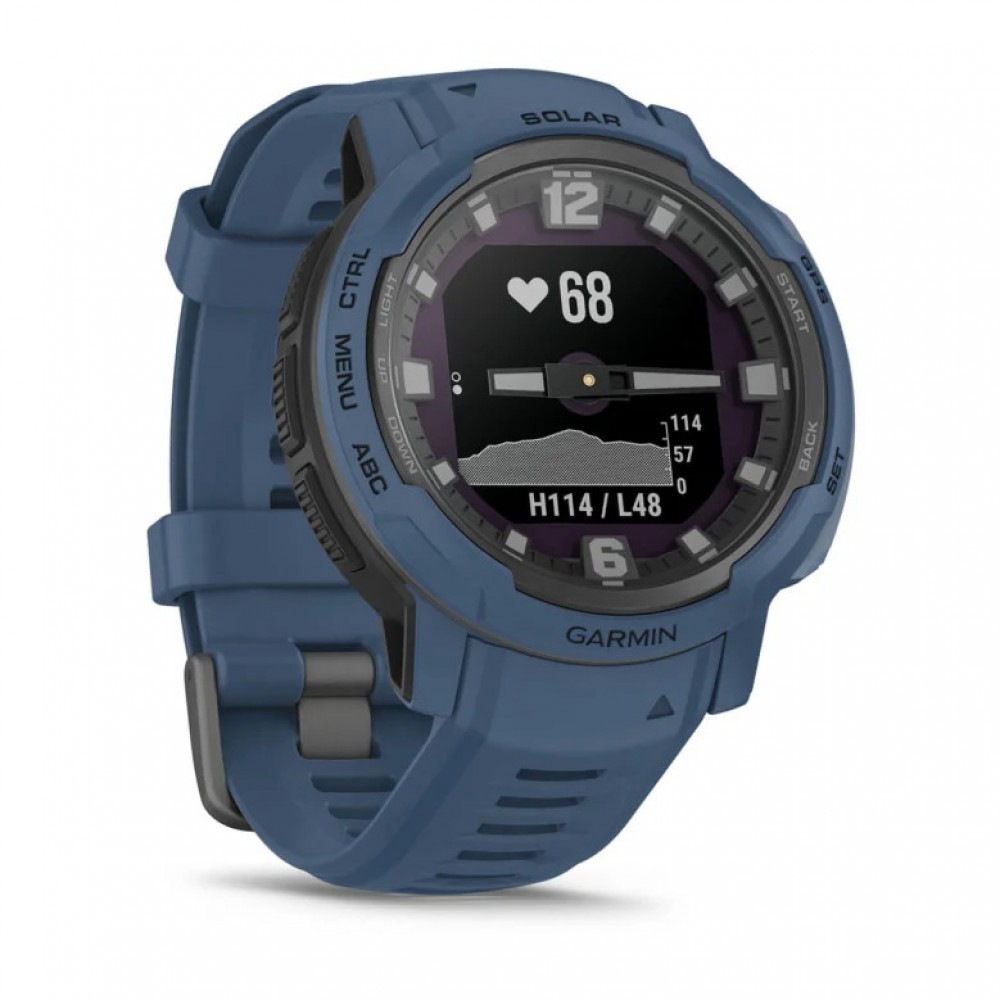 Смарт-годинник Garmin Instinct Crossover Solar Tidal Blue (010-02730-12/02)
