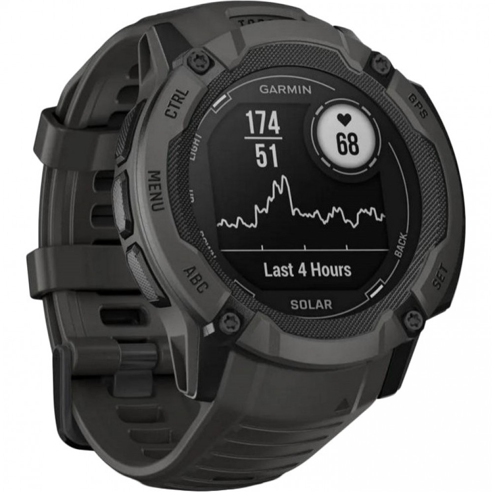 Смарт-годинник Garmin Instinct 2X Solar Graphite (010-02805-10/00/24)