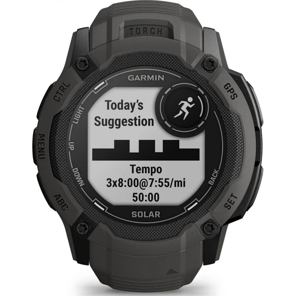 Смарт-годинник Garmin Instinct 2X Solar Graphite (010-02805-10/00/24)