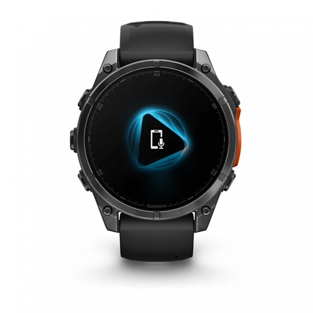 Годинник Garmin Fenix 8 47mm AMOLED Slate Gray with Black Silicone Band (010-02904-00/29)