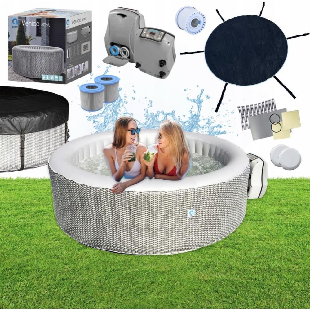 СПА-басейн надувний Avenli Venice Spa з гідромасажем 175х70см (17283EUV21)