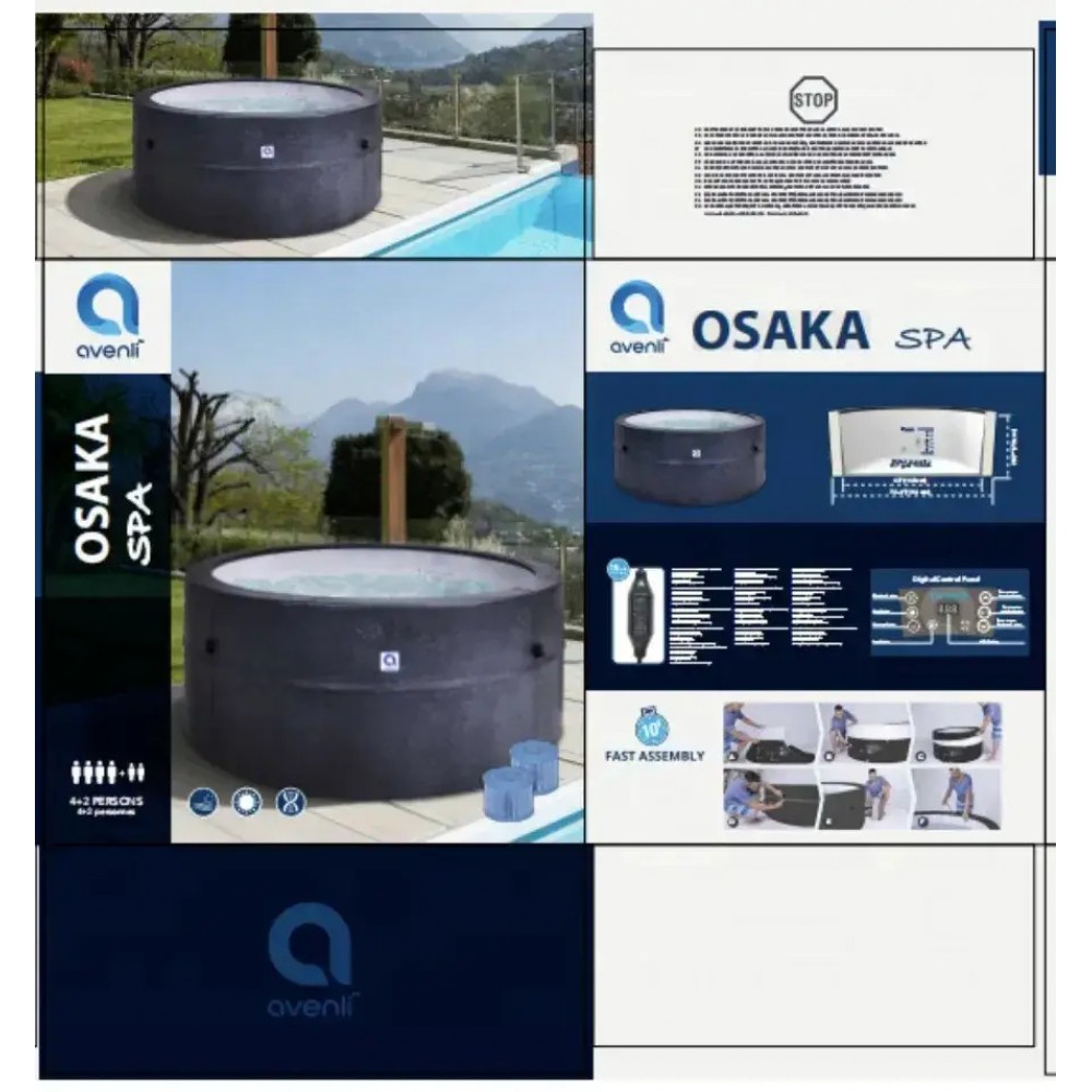 СПА-басейн надувний Avenli Saipan Spa Osaka‑6P з підігрівом та фільтрацією (17691EUV21)