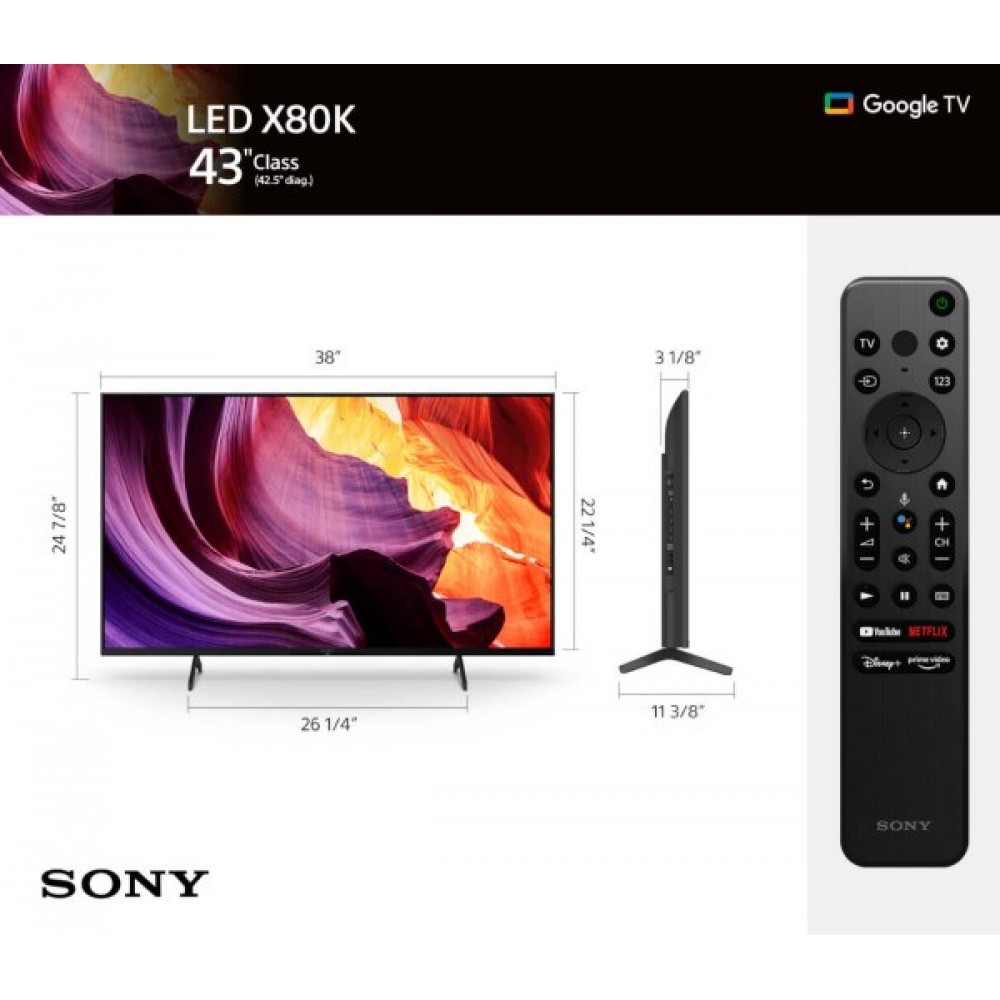Телевізор Sony KD-43X80K
