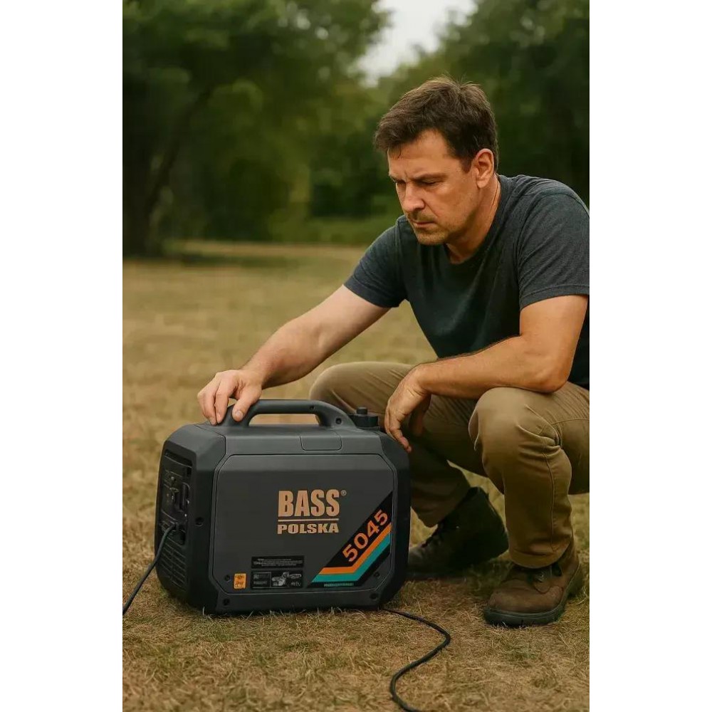 Генератор інверторний Bass Polska 5045 3.5 кВт — бензиновий, чистий синус, для будинку та техніки
