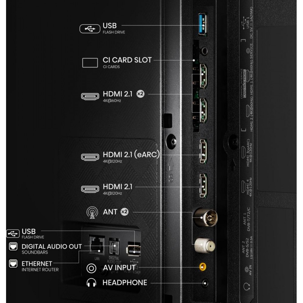 Телевізор Hisense 55A85N OLED 4K Ultra HD Dolby Vision 120 Гц