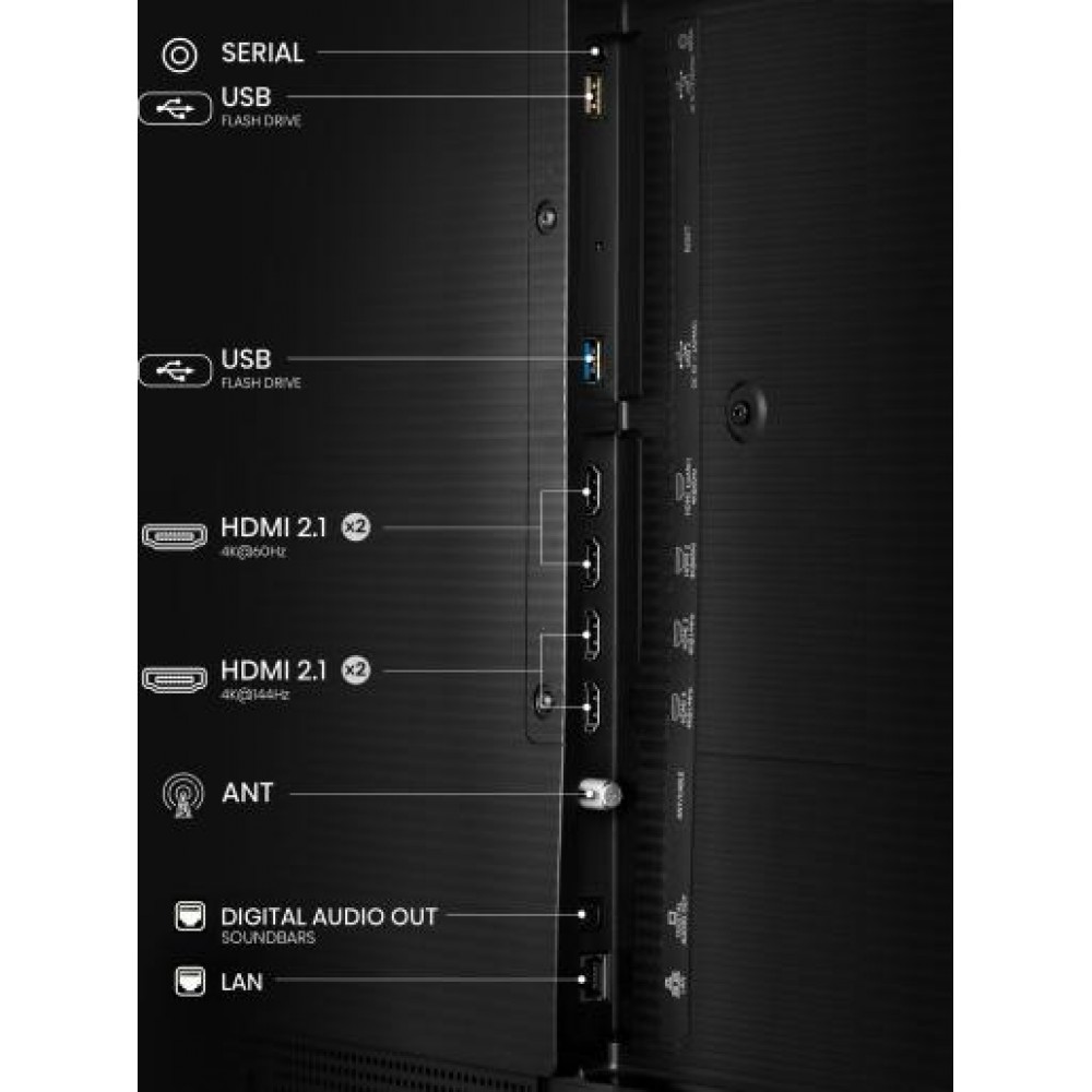 Телевізор Hisense 55S7NQ 4K Ultra HD Dolby vision Canvas TV VIDAA Smart OS 144 ГЦ