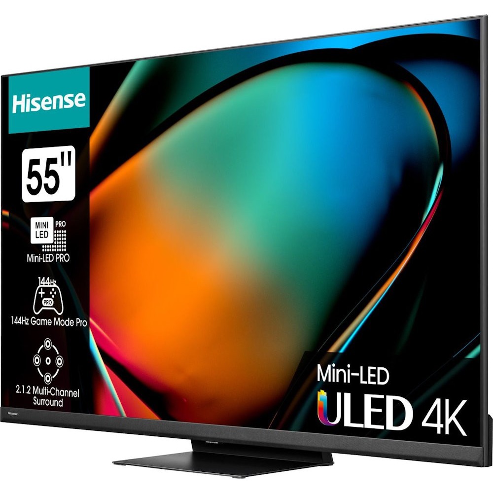 Телевізор Hisense 55U8KQ QLED, Mini LED, Subwoofer, 120 Гц