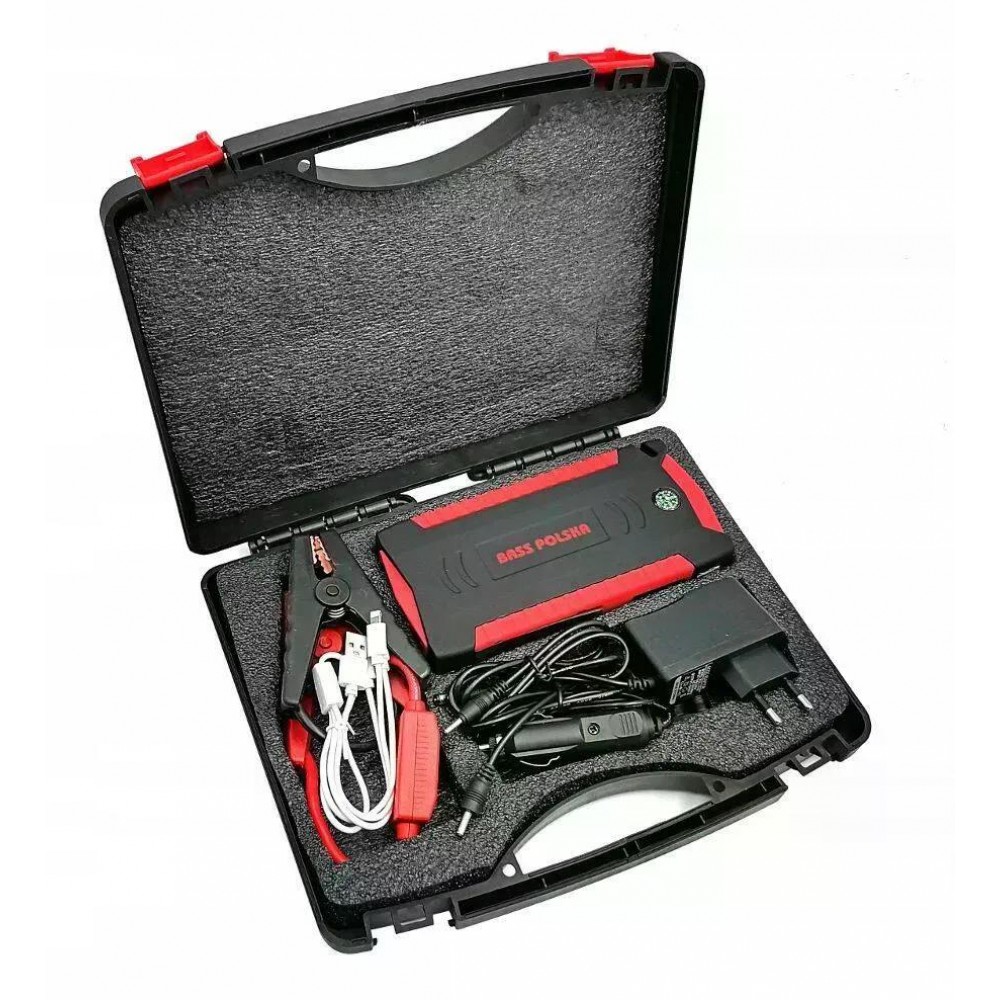 Пусковий пристрій для авто Jump Starter 500A/1000A з повербанком 19000 мАг Bass Polska 5963