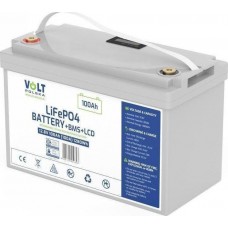 Акумулятор для ДБЖ/інвертора Volt Polska LiFePO4 12,8V 100Ah BMS LCD (6AKLI10L12)