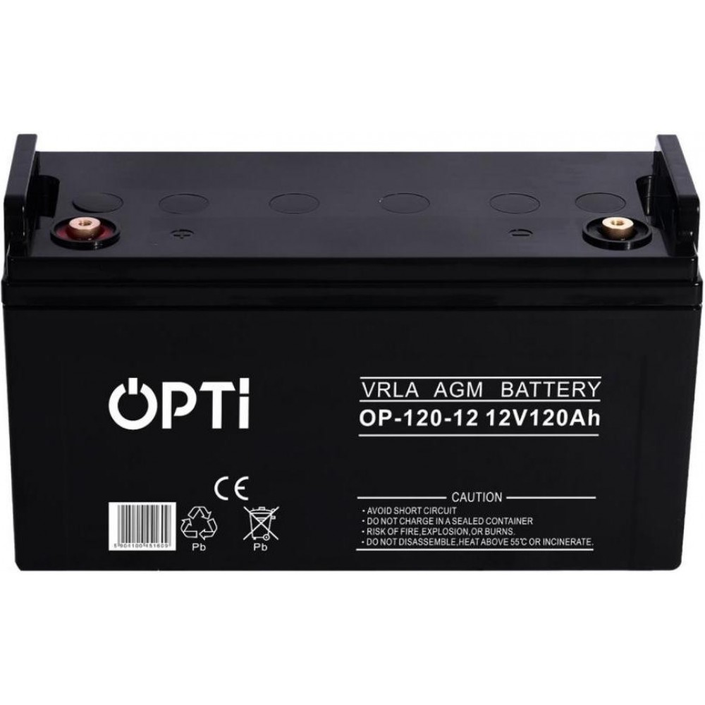 Акумулятор для ДБЖ/інвертора Volt Polska OPTI AGM 12V 120 Ah (6AKUV120AG)
