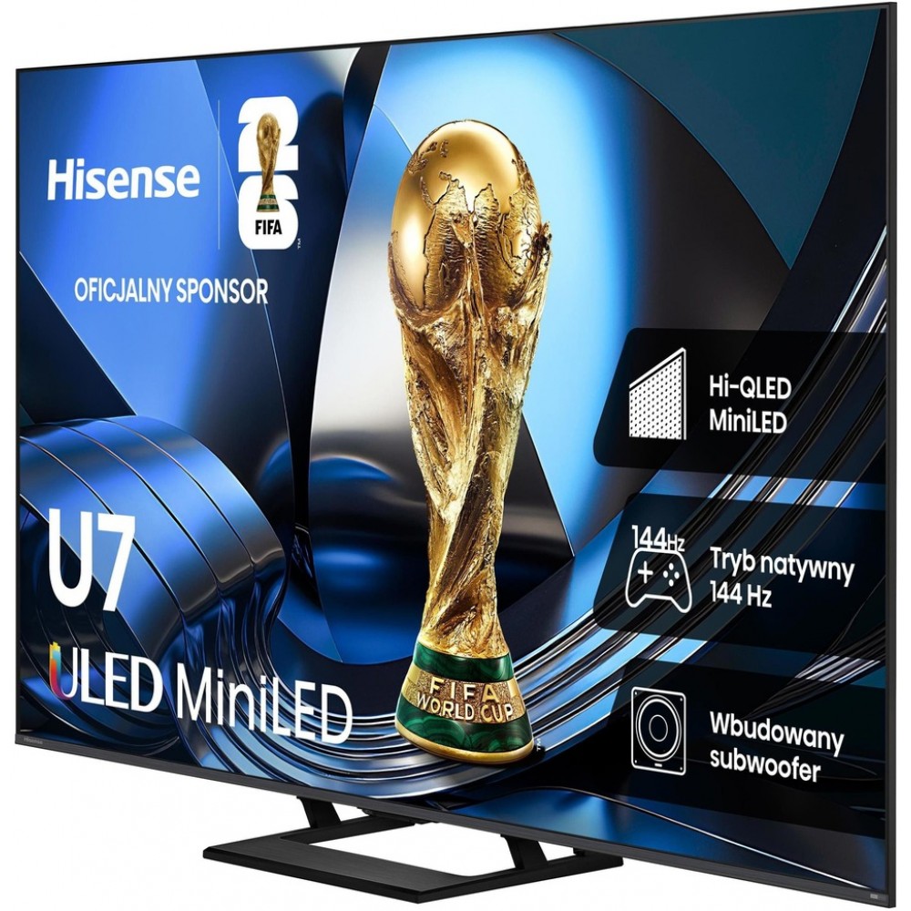 Телевізор Hisense 75U7SE Mini LED QLED Smart TV Сабвуфер 144 Гц