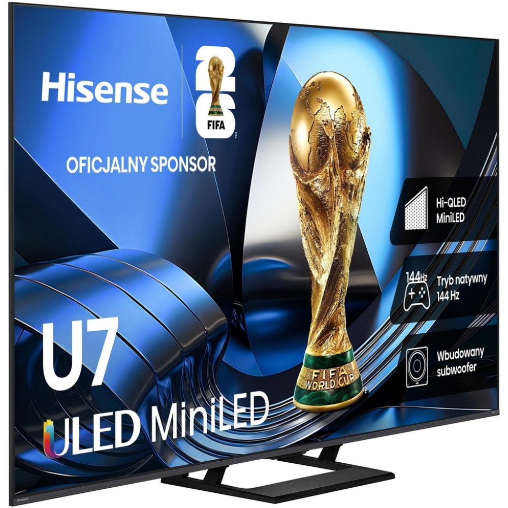 Телевізор Hisense 75U7SE Mini LED QLED Smart TV Сабвуфер 144 Гц