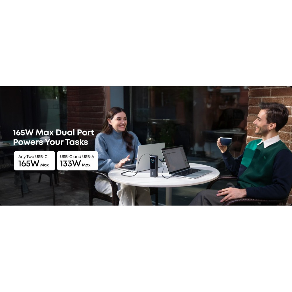 Anker ZOLO Power Bank 25000mAh 165W Black (A1695P11)