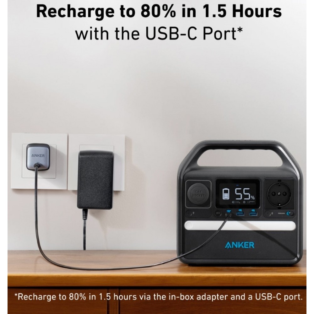 Зарядна станція Anker 521 PowerHouse 256Wh 200W (A1720)
