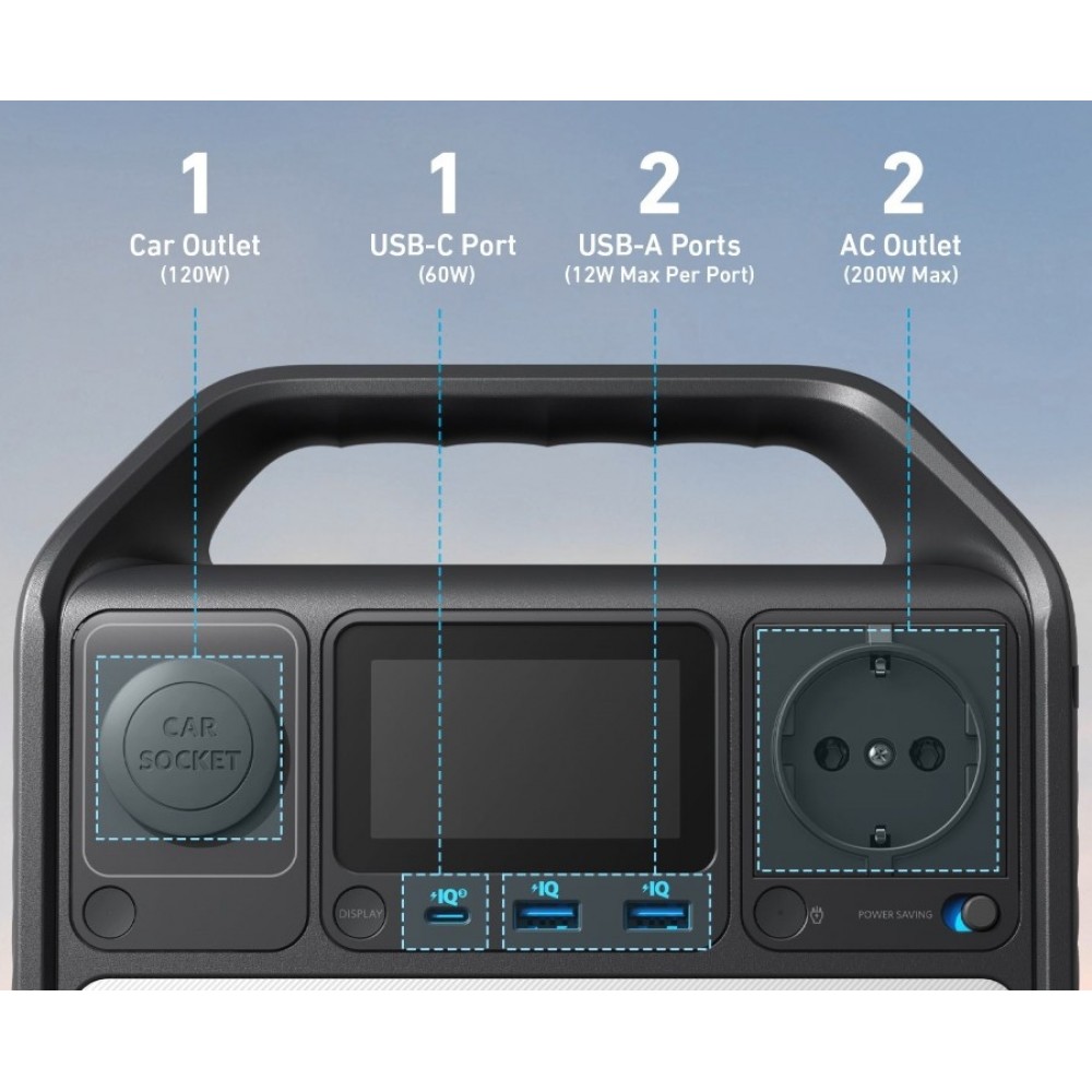Зарядна станція Anker 521 PowerHouse 256Wh 200W (A1720)