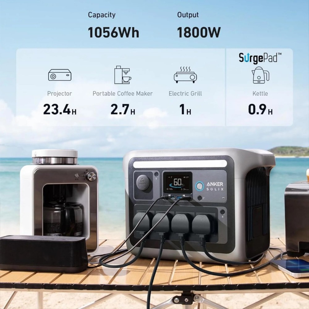 Зарядна станція Anker SOLIX C1000X (A1761311) 1056 Вт·год / 1800 Вт