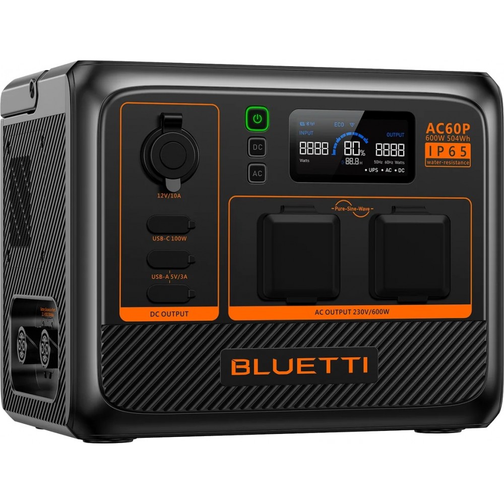 Зарядна станція Bluetti AC60P 600 Вт, 504 Вт/год LiFePO4