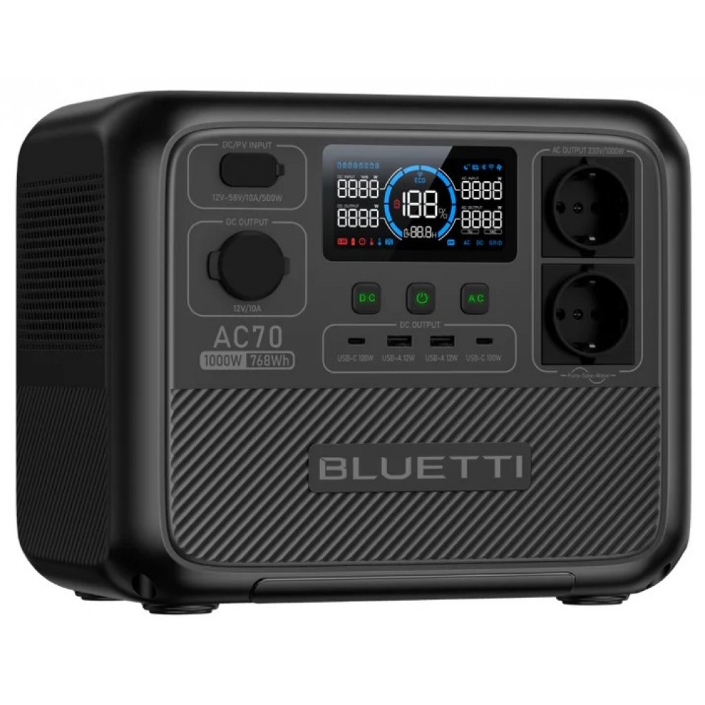 Зарядна станція Bluetti AC70 Black