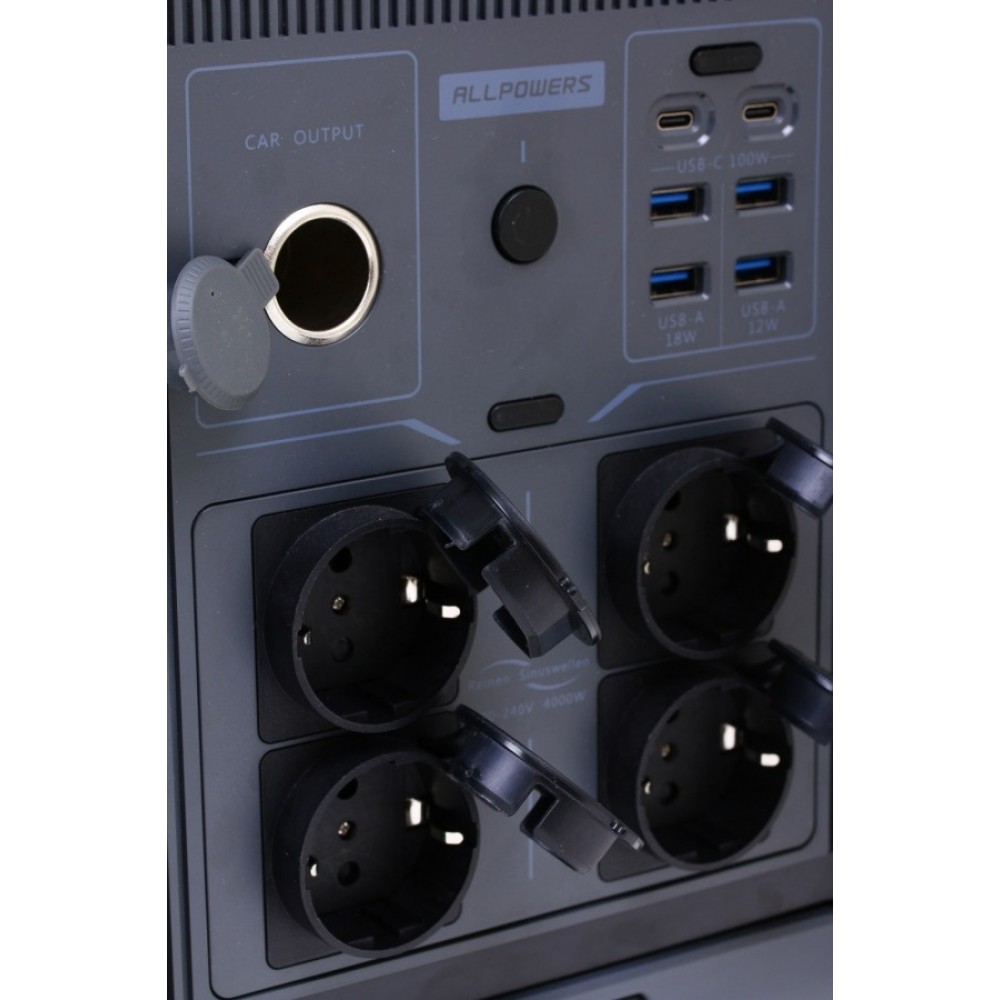 Зарядна станція Allpowers R4000 LiFePO4 3600 Вт/ч 4000 Вт (AP-SS-011-BLA-EU)