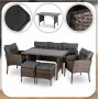 Садовий набір меблів коричневий ATLANTA Mebel Elite ME.ATLANTA/BR/RT/OGR/ZES