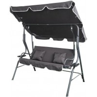 Гойдалка садова тримісна Bass Polska BH 10030 з підстаканниками та подушками