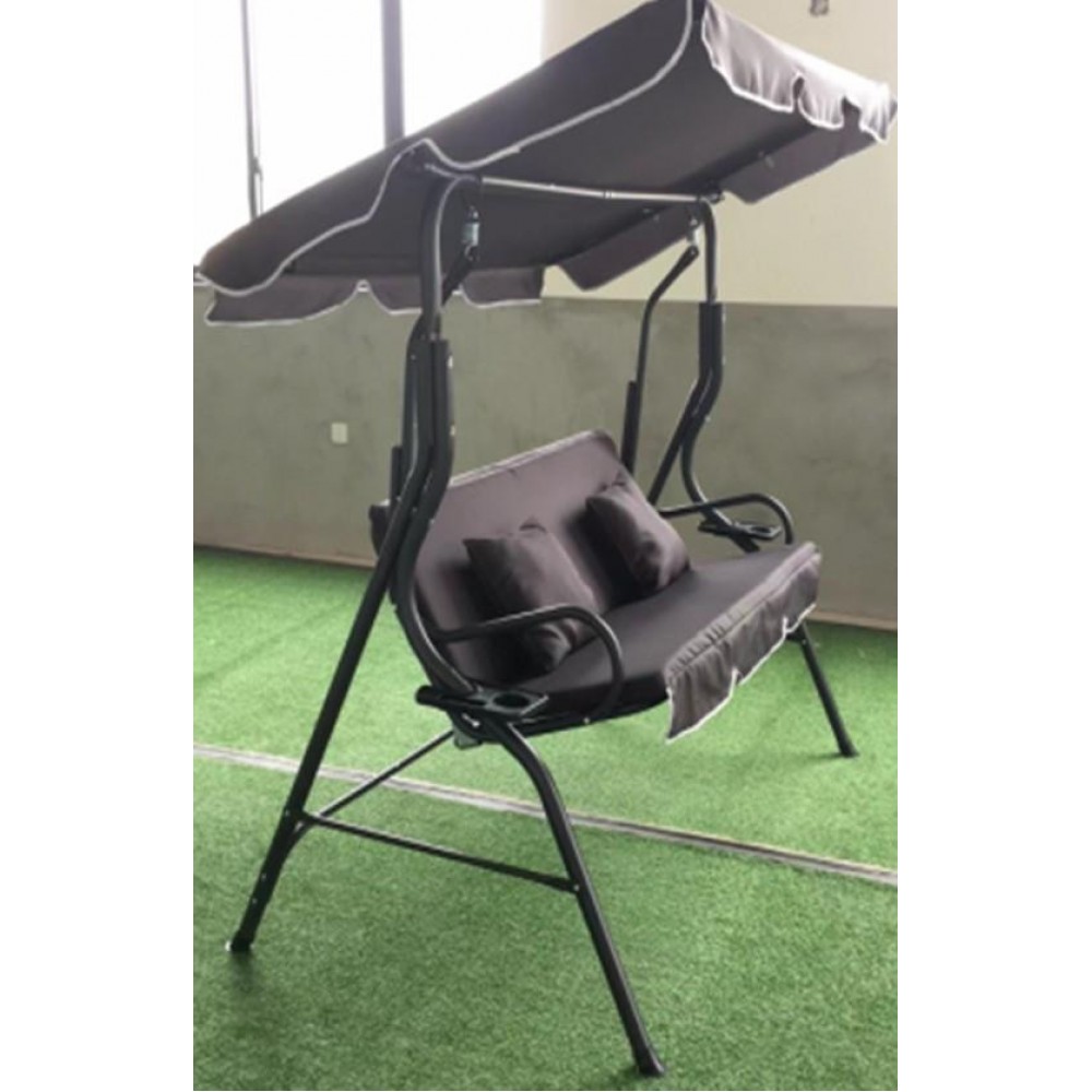 Гойдалка садова тримісна Bass Polska BH 10030 з підстаканниками та подушками