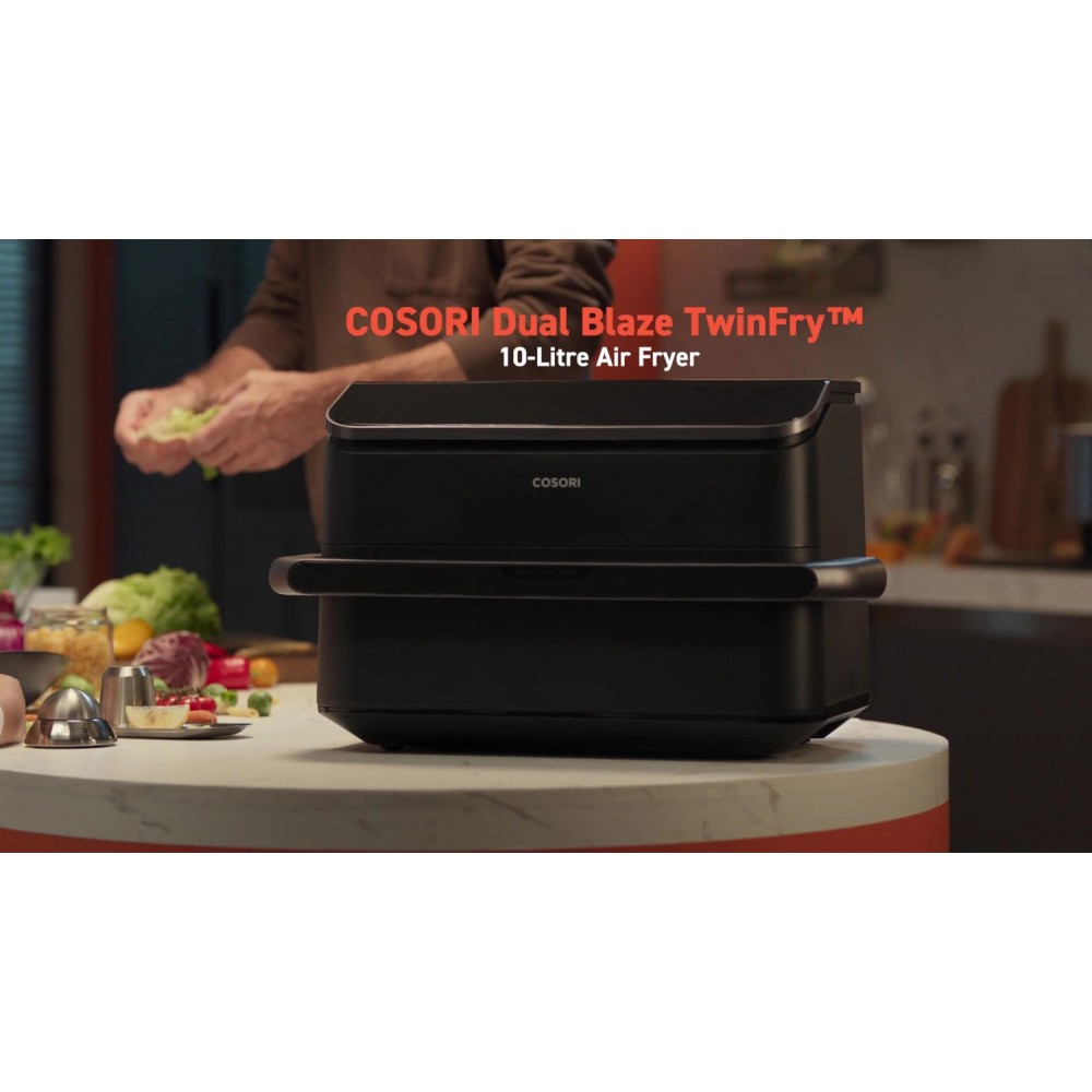 Мультипіч (аерофритюрниця) COSORI Dual Blaze Twinfry 10-Litre CAF-TF101S-AEUR