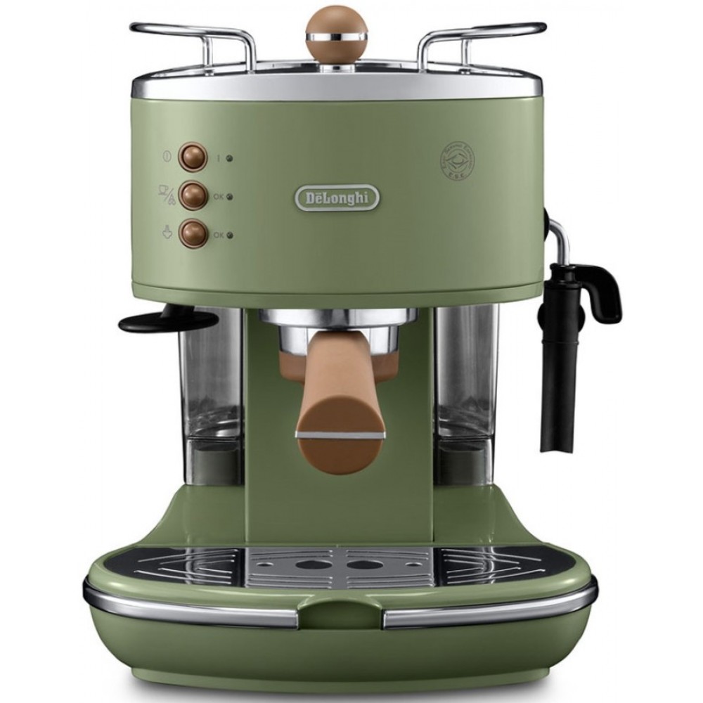 Рожкова кавоварка еспресо DeLonghi Icona Vintage ECOV 311.GR