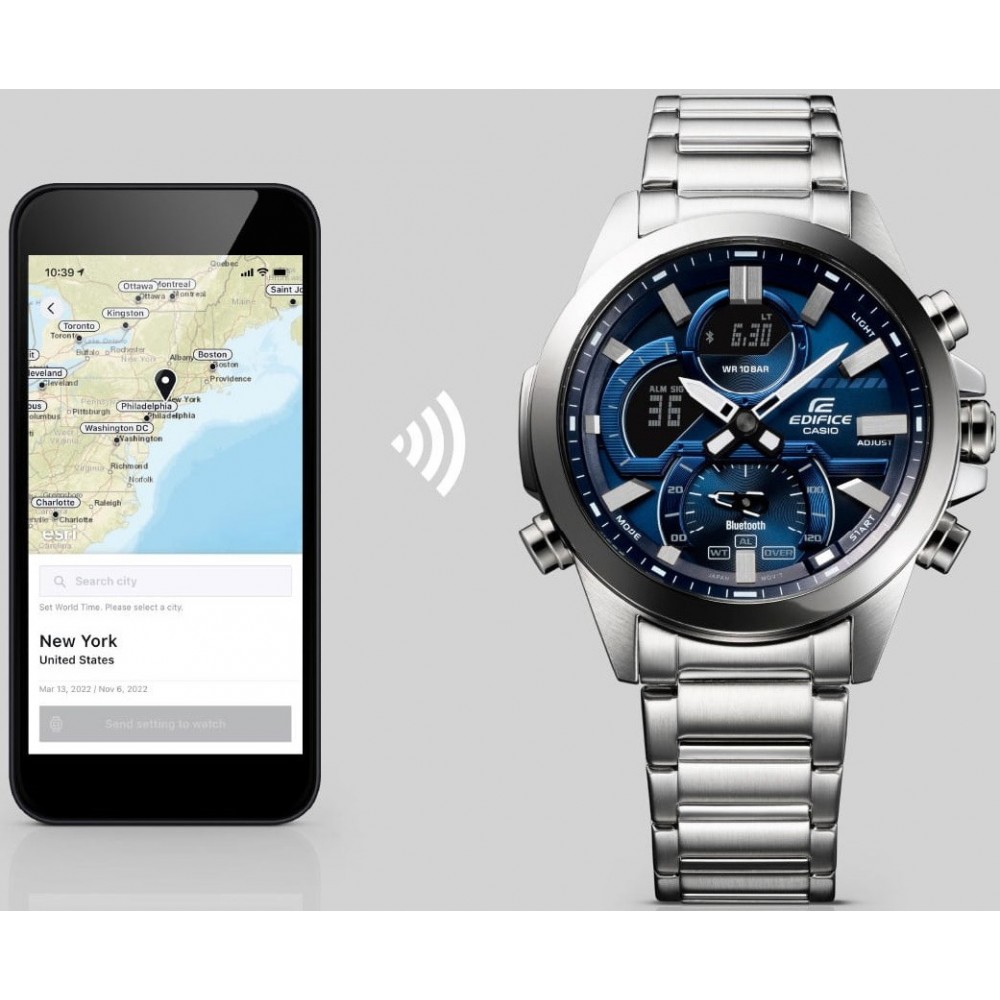 Чоловічий годинник Casio Edifice ECB-30D-2AEF